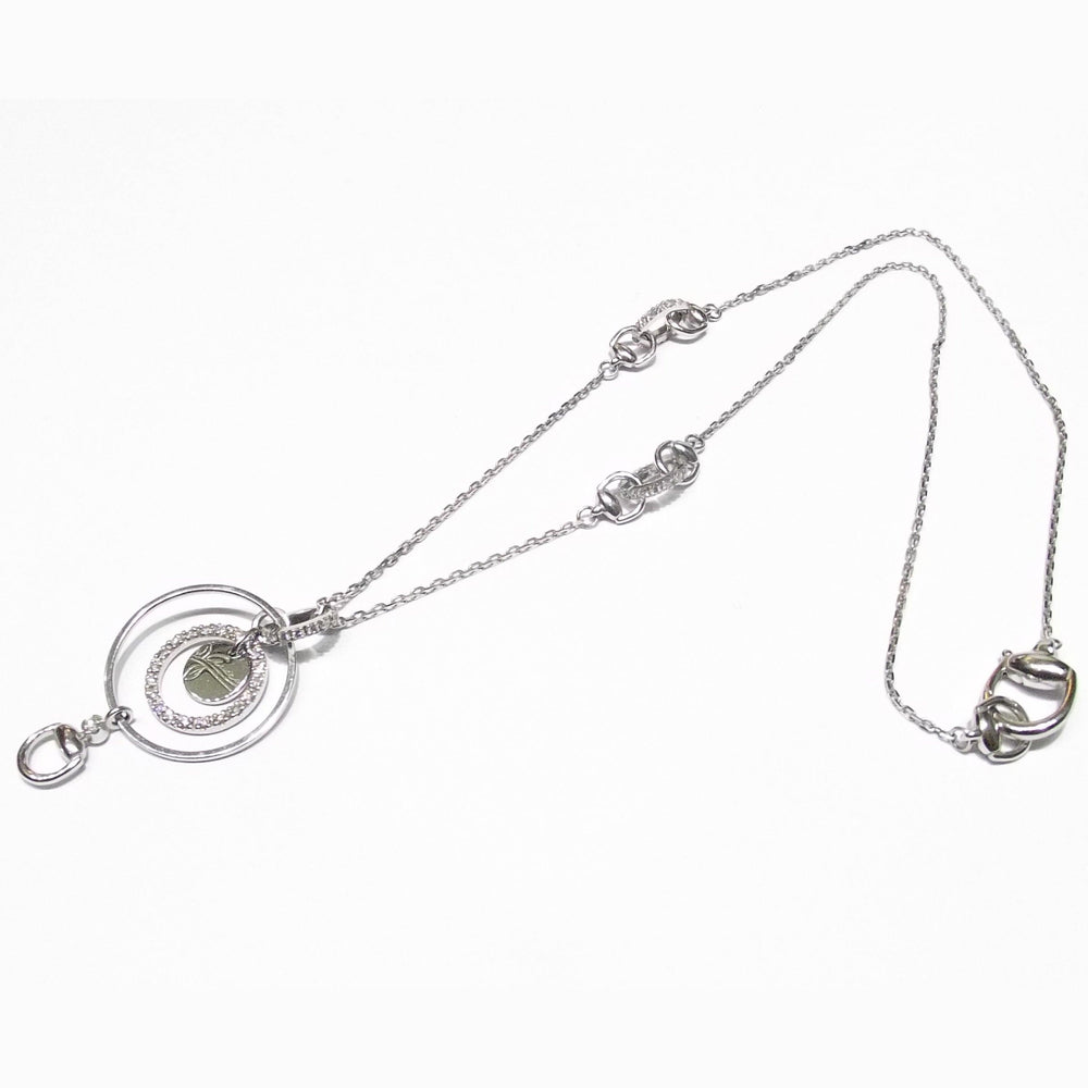 Collier Gucci Flora Or blanc 18 carats et diamants 181426 J8540 9066 - Capodagli Bijoux