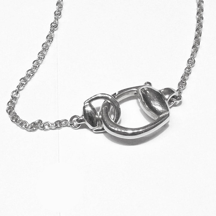 Collier ras de cou Gucci Horsebit or blanc 18KT 183014 J8500 9000 - Capodagli Bijoux