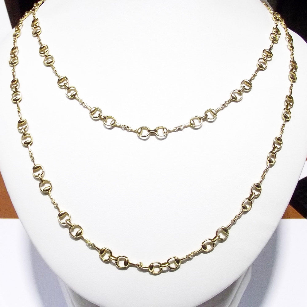 Collier mors Gucci Or jaune 18 carats 80cm 154873 J8500 8000 - Gioielleria Capodagli