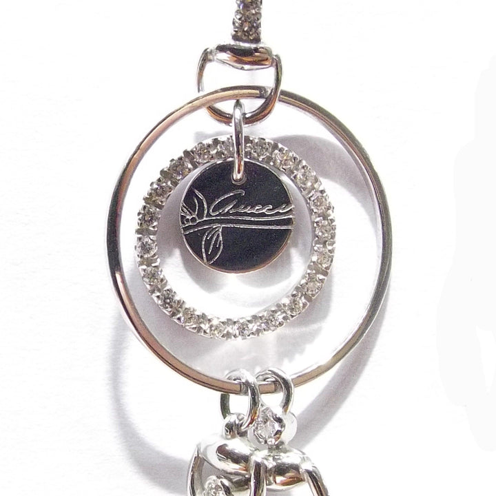 Gucci Flora earrings in 18kt white gold and diamonds 181427 J8540 9066 - Capodagli Jewelery