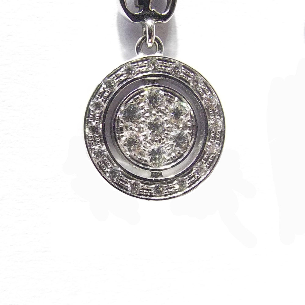 Boucles d'oreilles Gucci Icon Twirl or blanc 18 carats et diamants 202063 J8540 9066 - Capodagli Bijoux