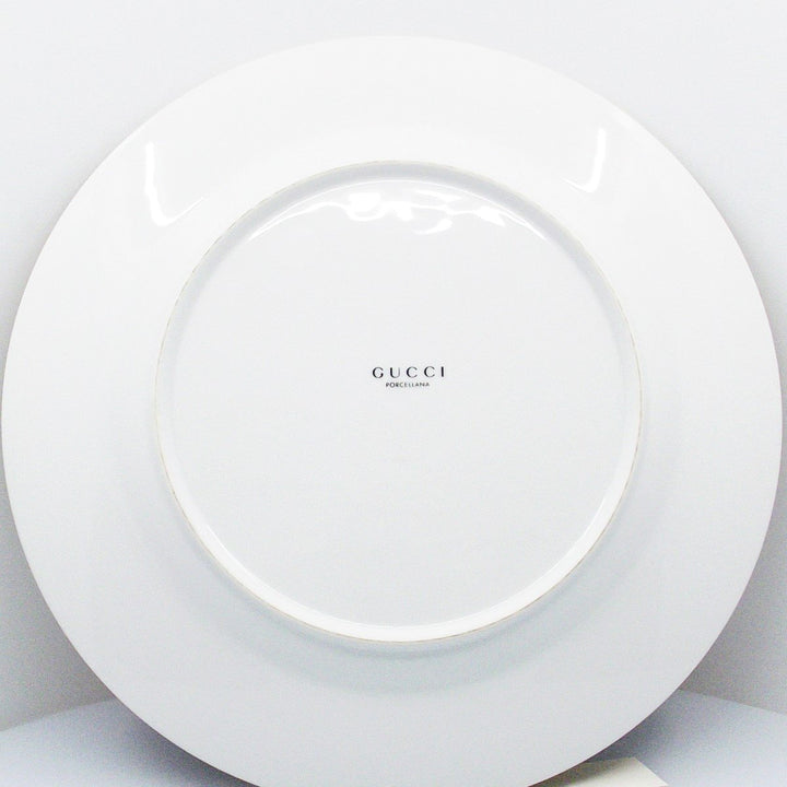 Plat en porcelaine Gucci finitions dorées A/0851 - Gioielleria Capodagli