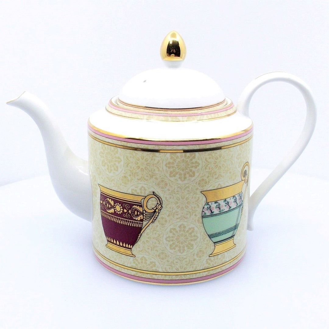 Théière en porcelaine Gucci finitions dorées A/SR146 - Capodagli Jewellery