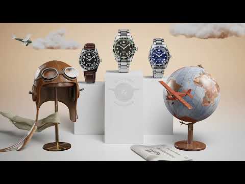 Longines hodinky Spirit Zulu Time 42mm antracitová automatická ocel L3.812.4.63.6