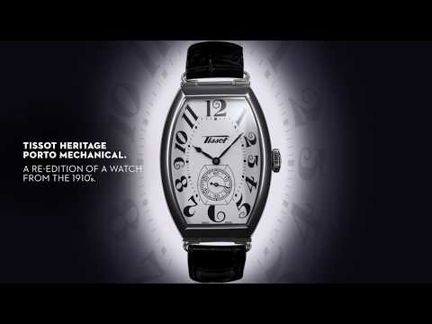 Tissot Heritage Porto klocka 31x42mm silverkvartsstål T128.509.16.032.00