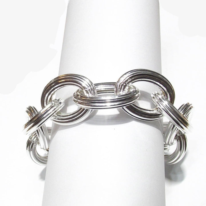 Idandi armband Ovala Ringar 20cm 925 silver BR-ARG-0001 - Gioielleria Capodagli