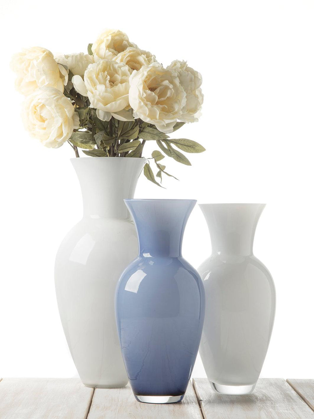 Ivv Hydria Vase H.46,5cm blau geschichtetes Zuckerpapier 8281.1 - Capodagli 1937