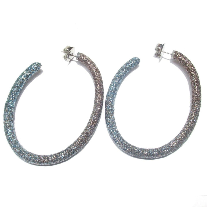 KMO Paris ovale Kreisohrringe Alexia Aluminium-Magnesium-Legierung KPEA635560 – Capodagli Jewellery
