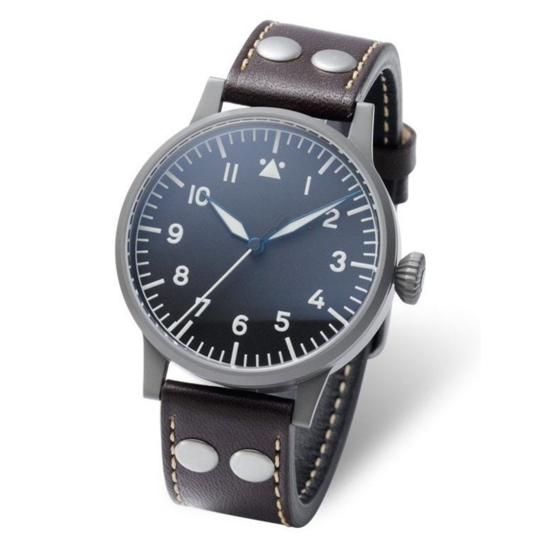 Laco 1925 Saarbrucken kello 45mm musta automaattiteräs 861752 - Gioielleria Capodagli