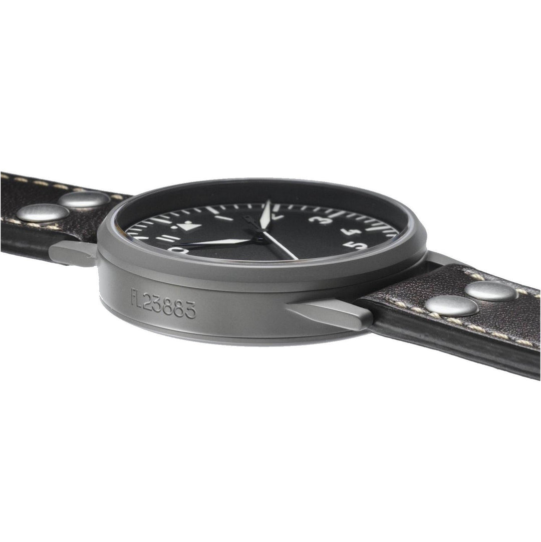 Laco 1925 Saarbrucken kello 45mm musta automaattiteräs 861752 - Gioielleria Capodagli