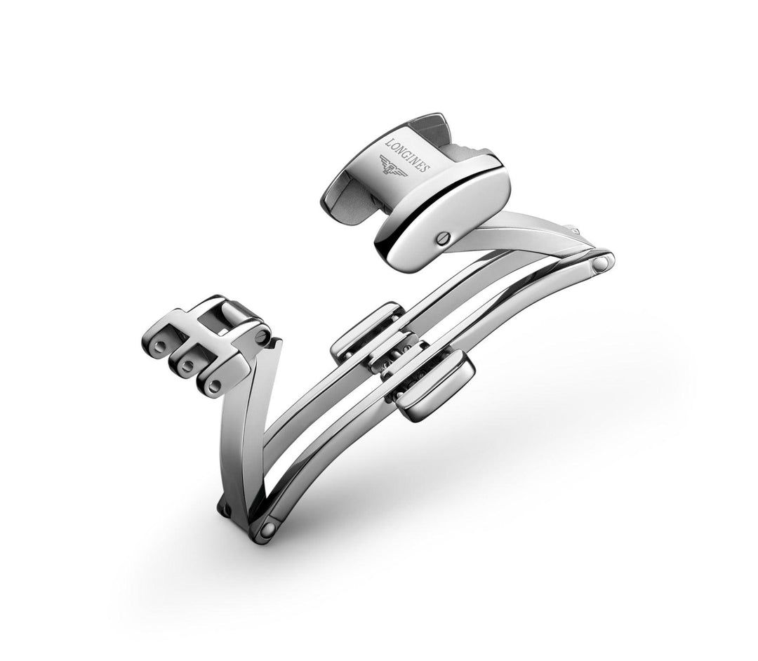 Longines fjärilsstängning med stålspänne, 8 mm handtag L639120588 - Capodagli 1937