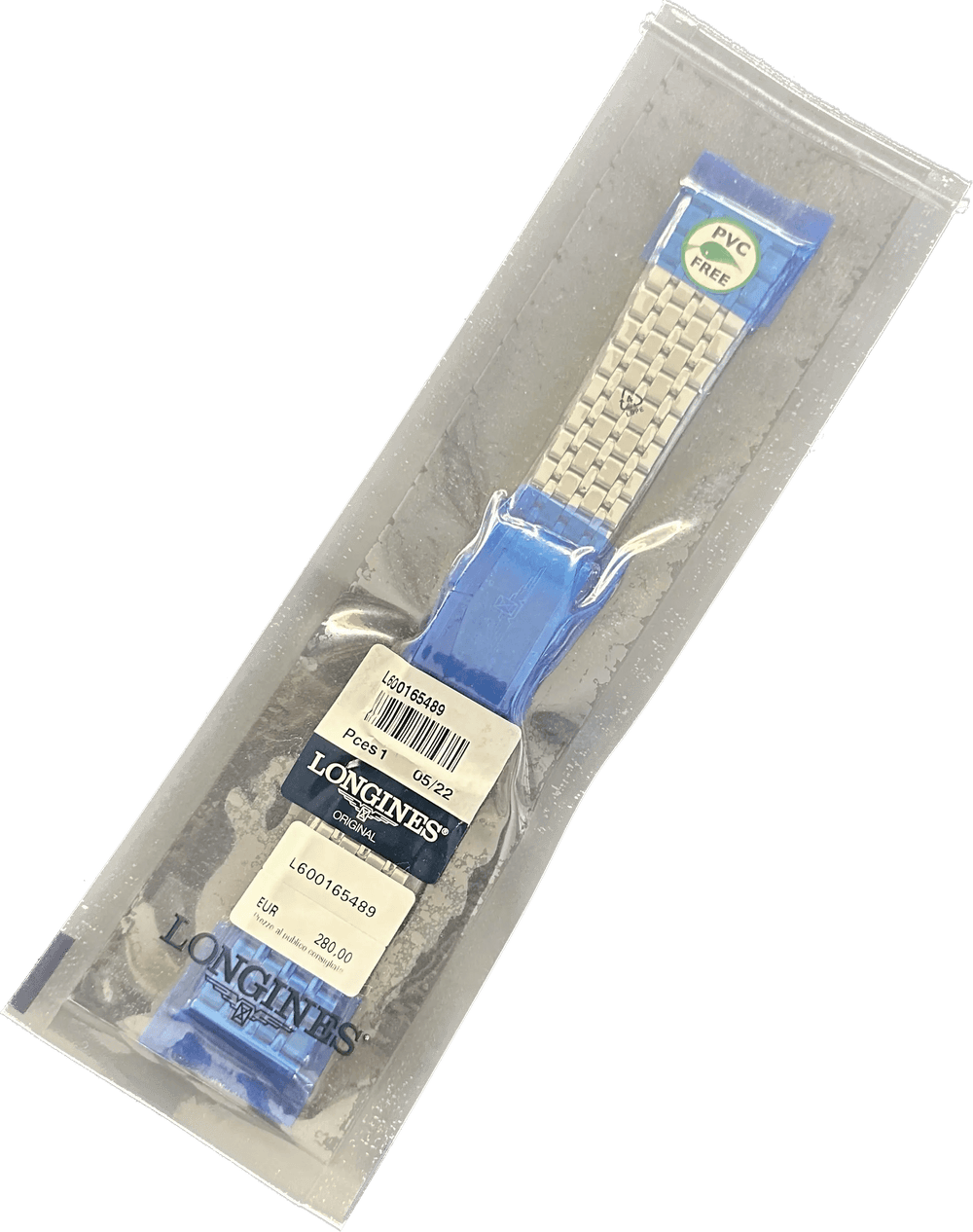 Correa de acero Longines Ultra-Chron con asa de 22 mm L600165489 - Capodagli 1937