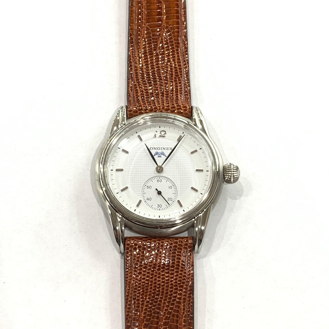 Zegarek Longines 36 mm biały, ręcznie nakręcany, stal L4.659.4.26.2 - Gioielleria Capodagli