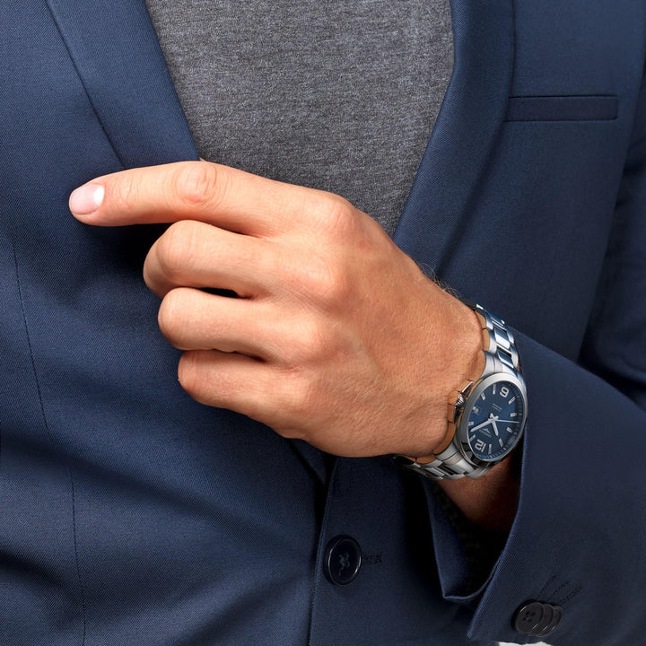 Longines Conquest 41mm modré automatické ocelové hodinky L3.777.4.99.6 - Capodagli 1937