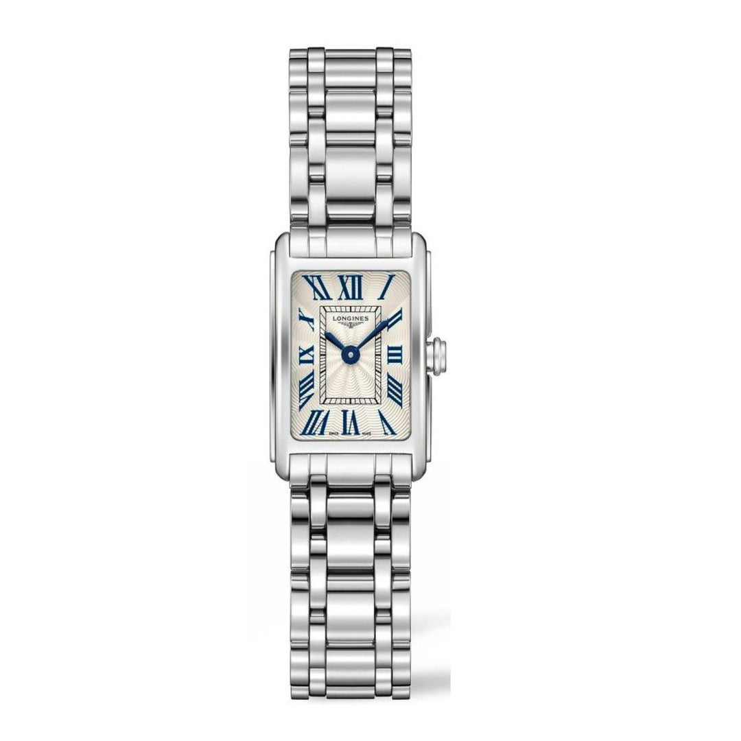 Longines DolceVita kello 17.70x27mm hopea kvartsiteräs L5.258.4.71.6 - Gioielleria Capodagli