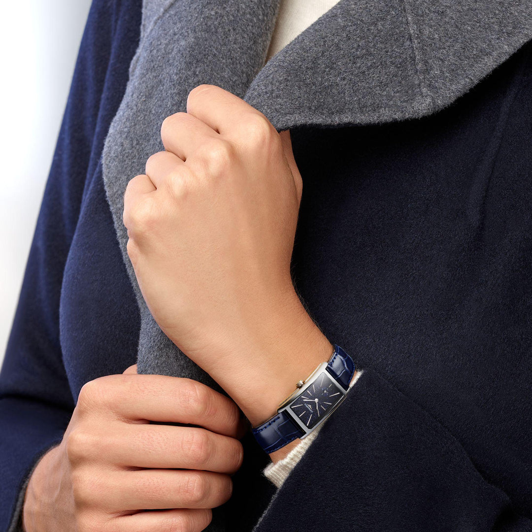 Relógio Longines DolceVita 23,30x37,00mm aço quartzo azul L5.512.4.93.2 - Gioielleria Capodagli