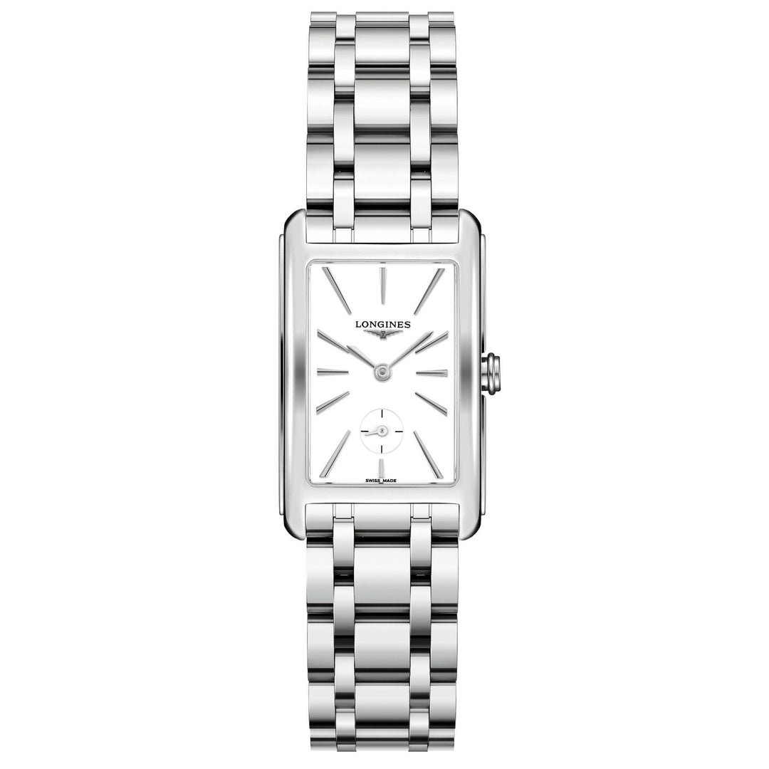 Longines DolceVita ur 23,30x37 mm hvid mat kvartsstål L5.512.4.11.6 - Gioielleria Capodagli