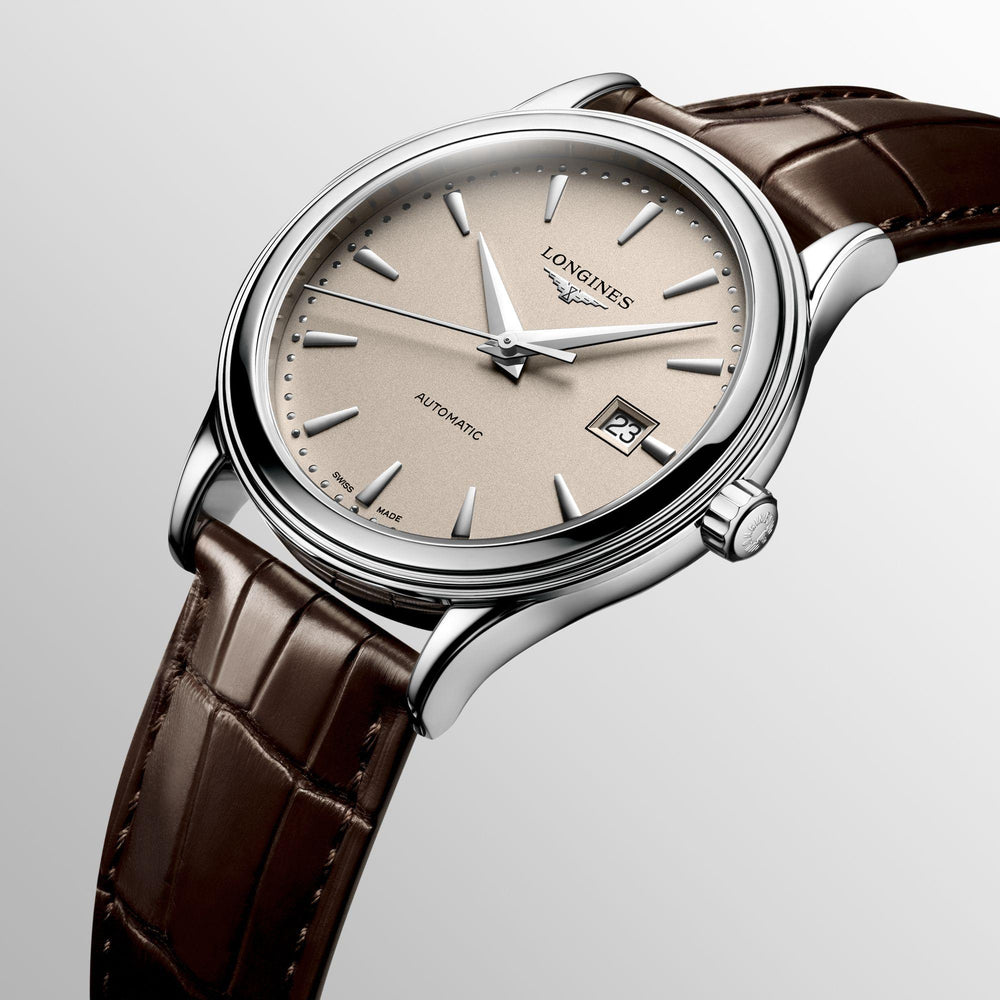 Longines Flagship ur 40mm beige automatisk stål L4.984.4.79.2 - Capodagli 1937