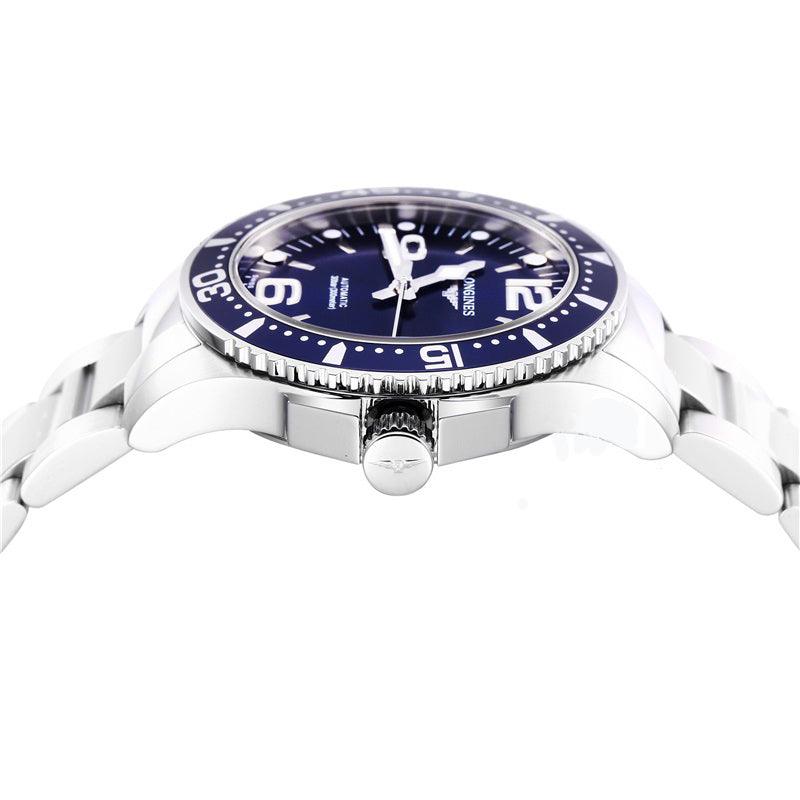 Reloj Longines HydroConquest 39mm de acero azul automático para hombre L3.741.4.96.6 - Gioielleria Capodagli