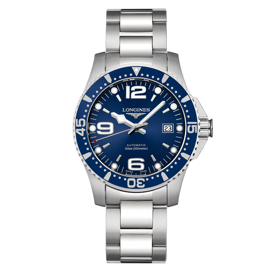 Longines HydroConquest klocka 41mm blå automatstål L3.742.4.96.6 - Gioielleria Capodagli