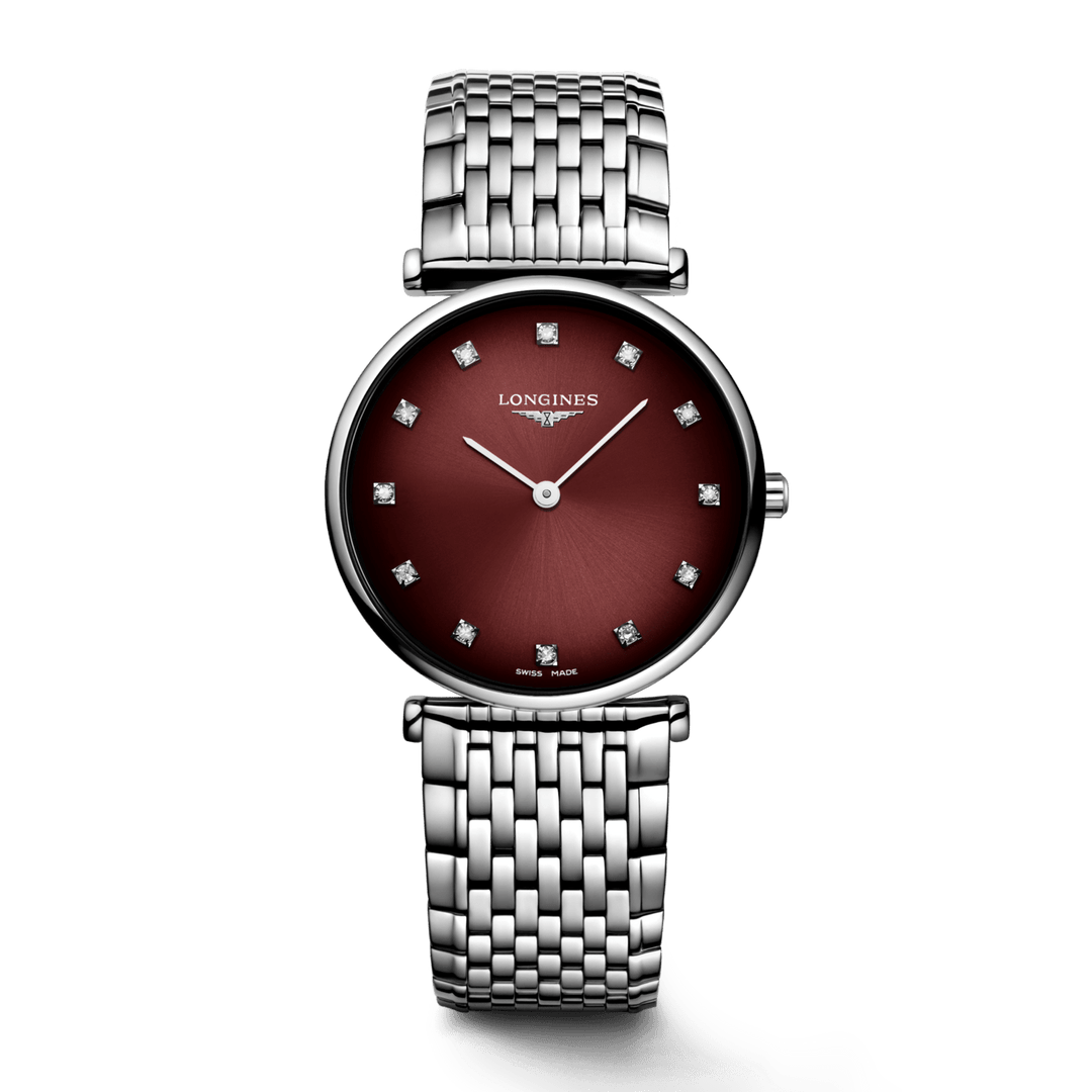 Longines ur La Grande Classique 29mm bordeaux kvartsstål L4.512.4.91.6 - Capodagli 1937