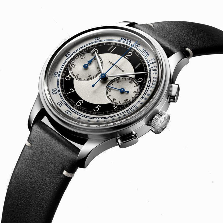 Reloj Longines Longines Heritage Classic Chronograph 40mm plata automático acero L2.830.4.93.0 - Gioielleria Capodagli