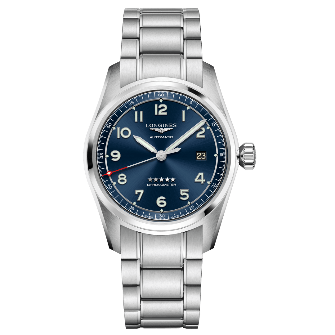 Ceas Longines Longines Spirit 40mm albastru automat otel L3.810.4.93.6 - Capodagli 1937