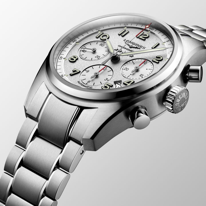 Reloj Longines Longines Spirit 42mm plata automático acero L3.820.4.73.6 - Capodagli 1937