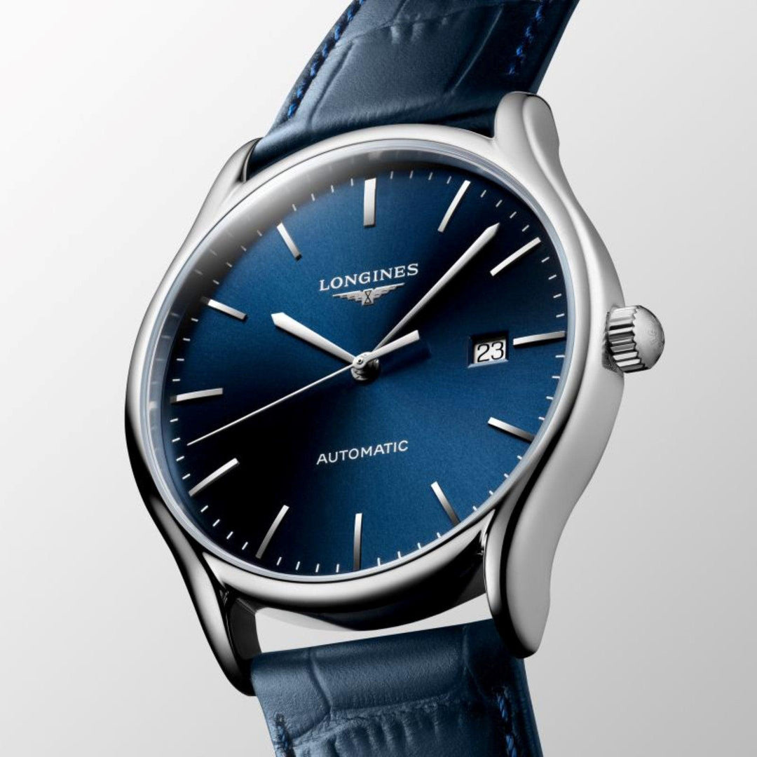 Reloj Longines Lyre 40mm azul automático acero L4.961.4.92.2 - Capodagli 1937