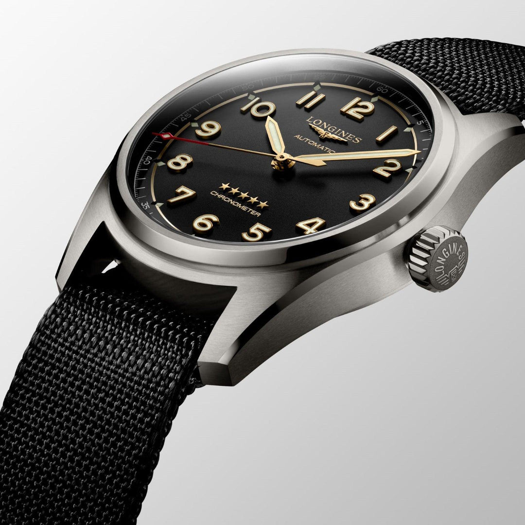 Ceas Longines Spirit 40mm antracit automat titan L3.810.1.53.2 - Capodagli 1937