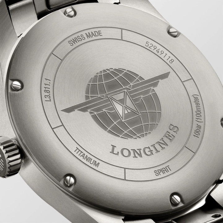 Longines ur Spirit 42mm antracit automatisk titanium L3.811.1.53.6 - Capodagli 1937