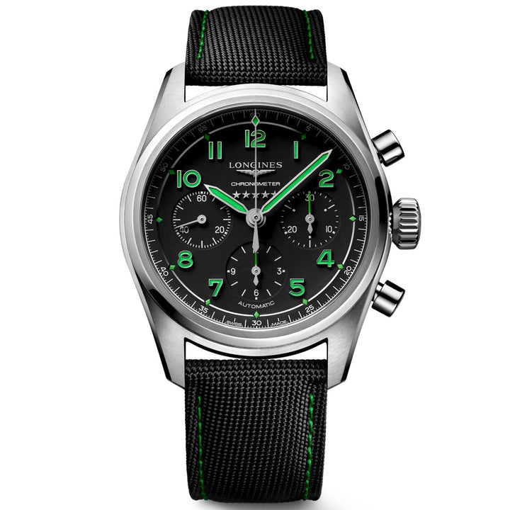 Longines ur Spirit Pioneer Edition 42mm sort automatisk titanium L3.829.1.53.2 - Capodagli 1937