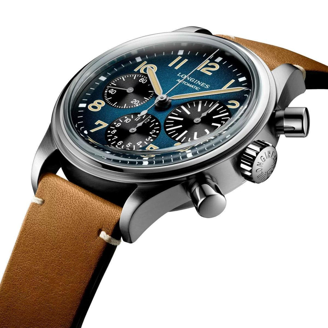 Reloj Longines The Longines Avigation BigEye 41mm gasolina cronógrafo automático titanio L2.816.1.93.2 - Capodagli 1937