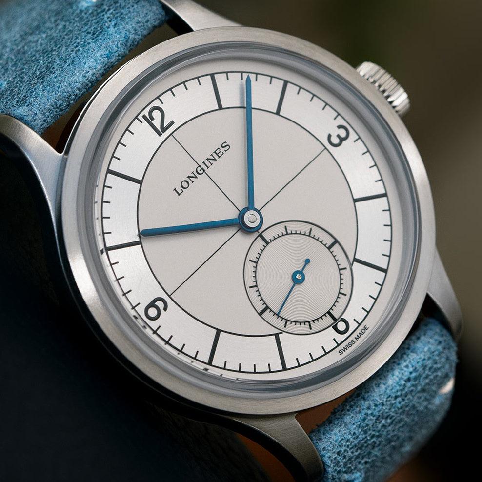 Longines ur The Longines Heritage Classic 38,5 mm sølv stål automatisk herre L2.828.4.73.2 - Gioielleria Capodagli