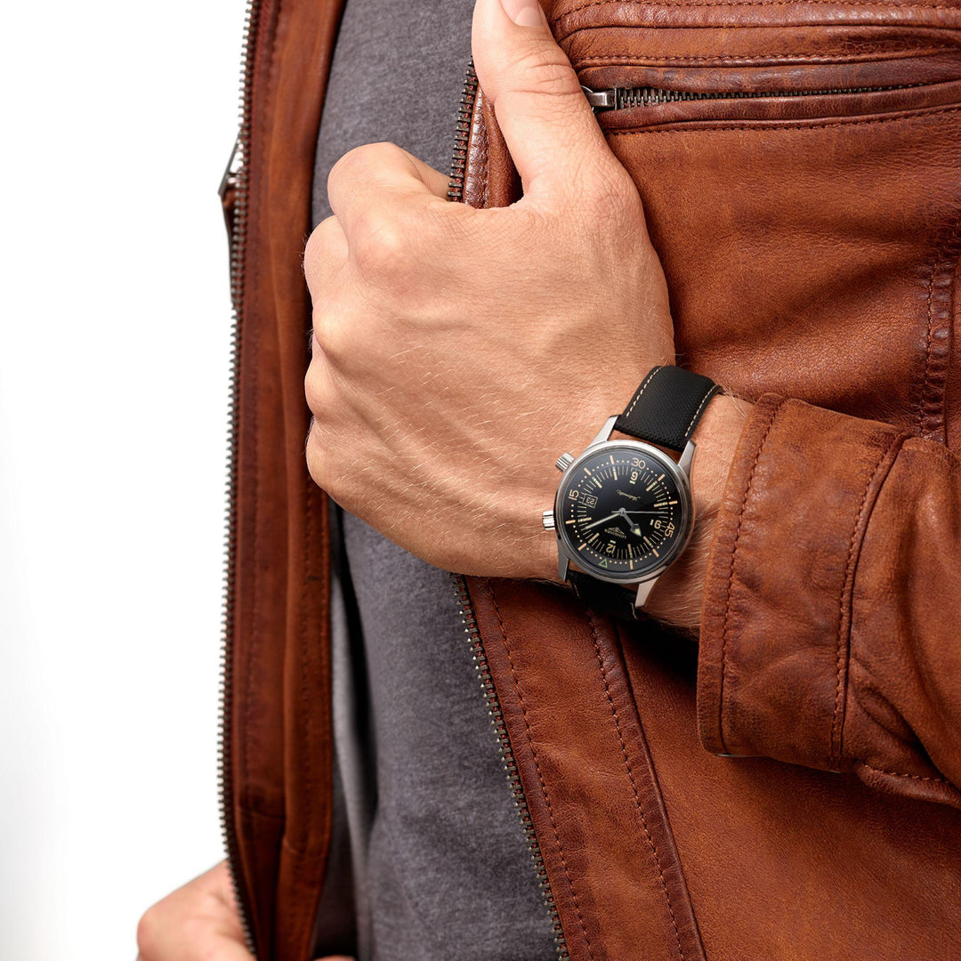 Longines-Uhr The Longines Legend Diver Watch 36 mm schwarzer Automatikstahl L3.374.4.50.0 – Capodagli 1937