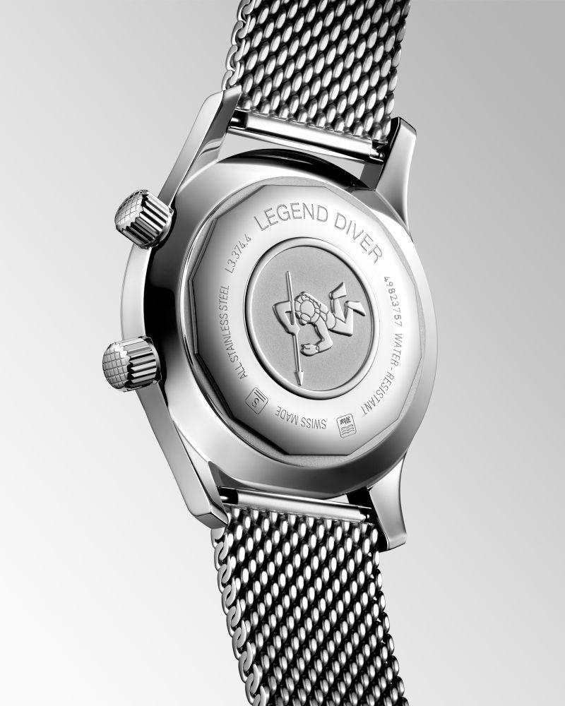 Longines ur The Longines Legend Diver Watch 36mm sort automatisk stål L3.374.4.50.6 - Capodagli 1937