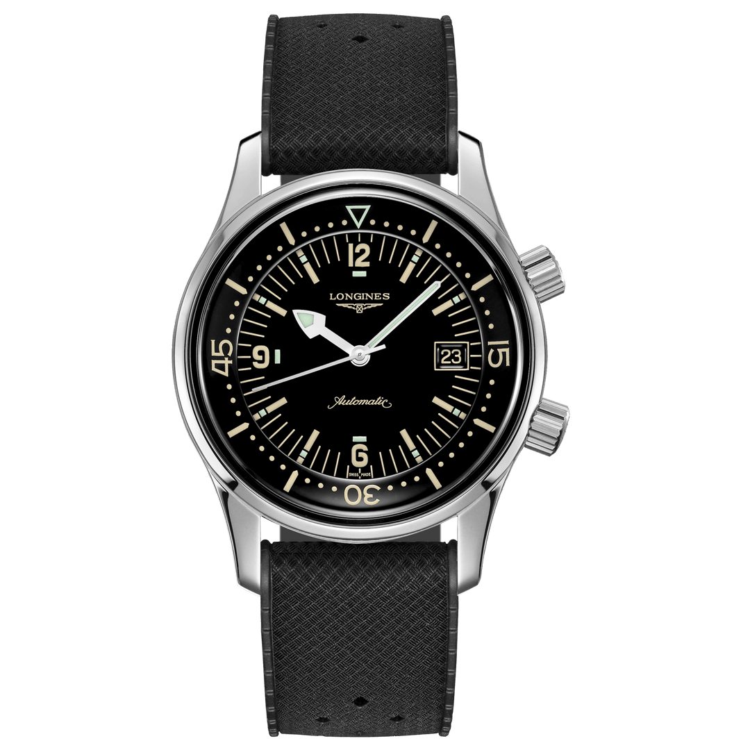 Ceas Longines The Longines Legend Diver Watch 42mm negru automat otel L3.774.4.50.9 - Capodagli 1937