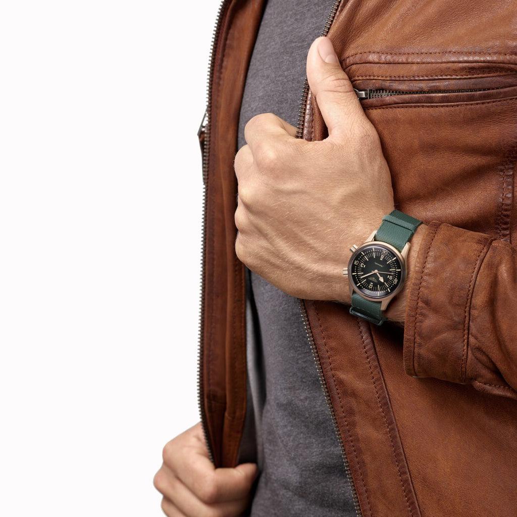 Longines watch The Longines Legend Diver Watch 42mm green automatic bronze titanium L3.774.1.50.2 - Gioielleria Capodagli