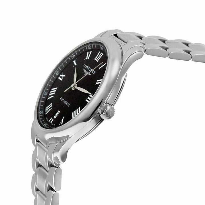 Longines ur The Longines Master Collection 38,5 mm sort stål automatisk herre L2.628.4.51.6 - Gioielleria Capodagli