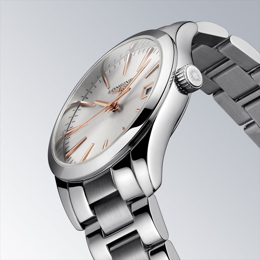 Longines Conquest Classic herrklocka 34mm stålkvarts L2.386.4.72.6 - Gioielleria Capodagli