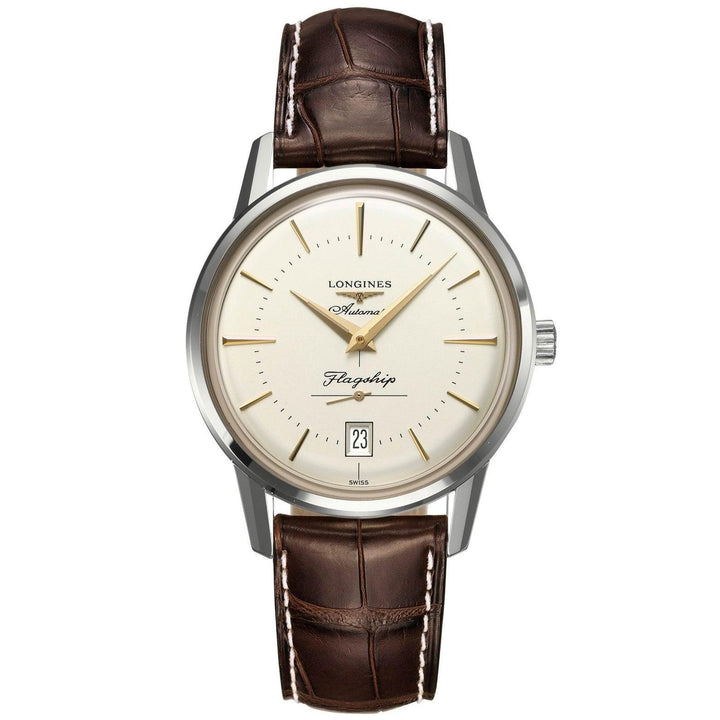 Longines Flaghsip Heritage herreur 38,5 mm automatisk stål L4.795.4.78.2 - Gioielleria Capodagli