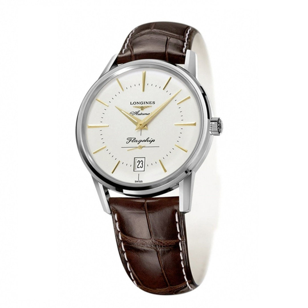 Longines Flaghsip Heritage herreur 38,5 mm automatisk stål L4.795.4.78.2 - Gioielleria Capodagli