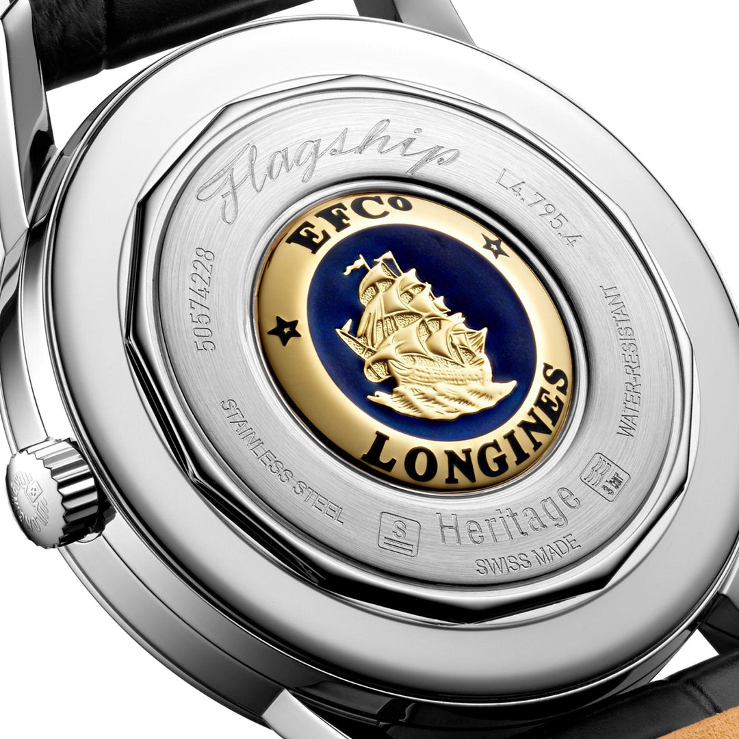 Longines Flaghsip Heritage herreur 38,5 mm automatisk stål L4.795.4.78.2 - Capodagli 1937