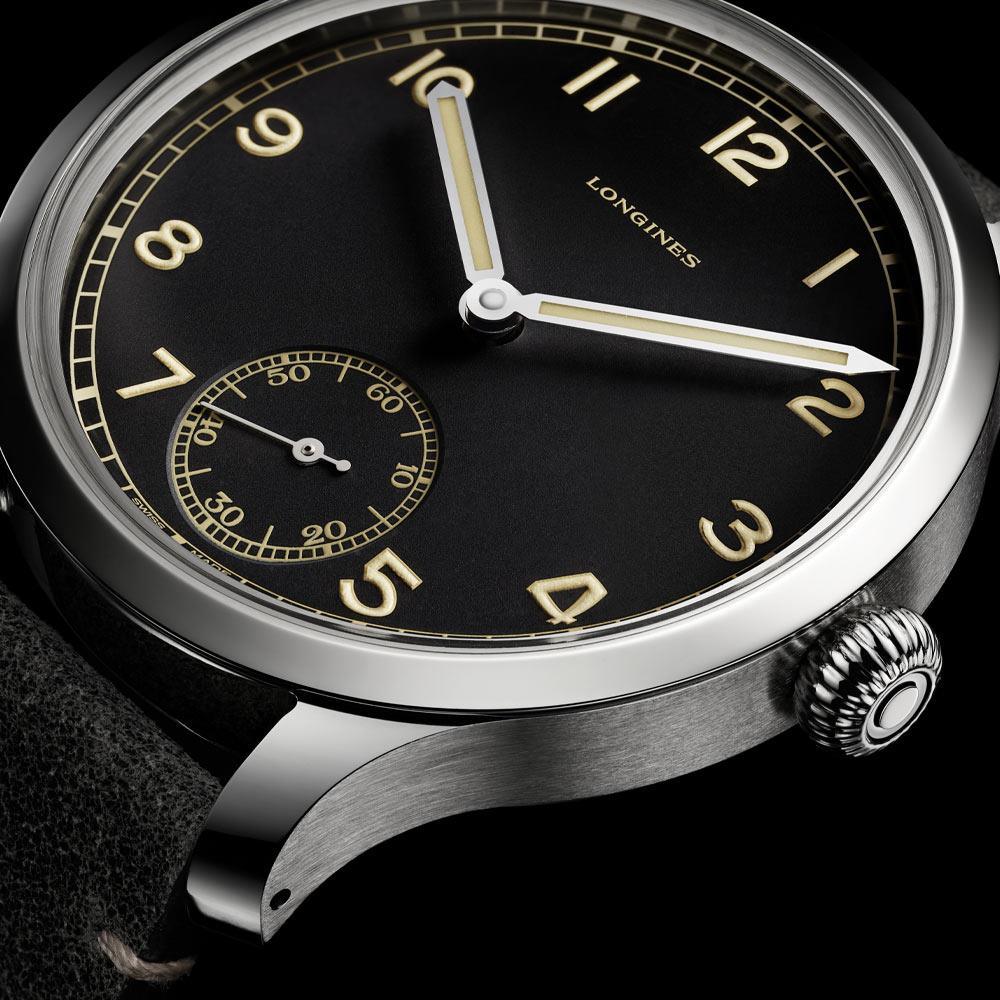 Longines Heritage Military herreur 43mm stål manuelt optræk L2.826.4.53.2 - Capodagli 1937