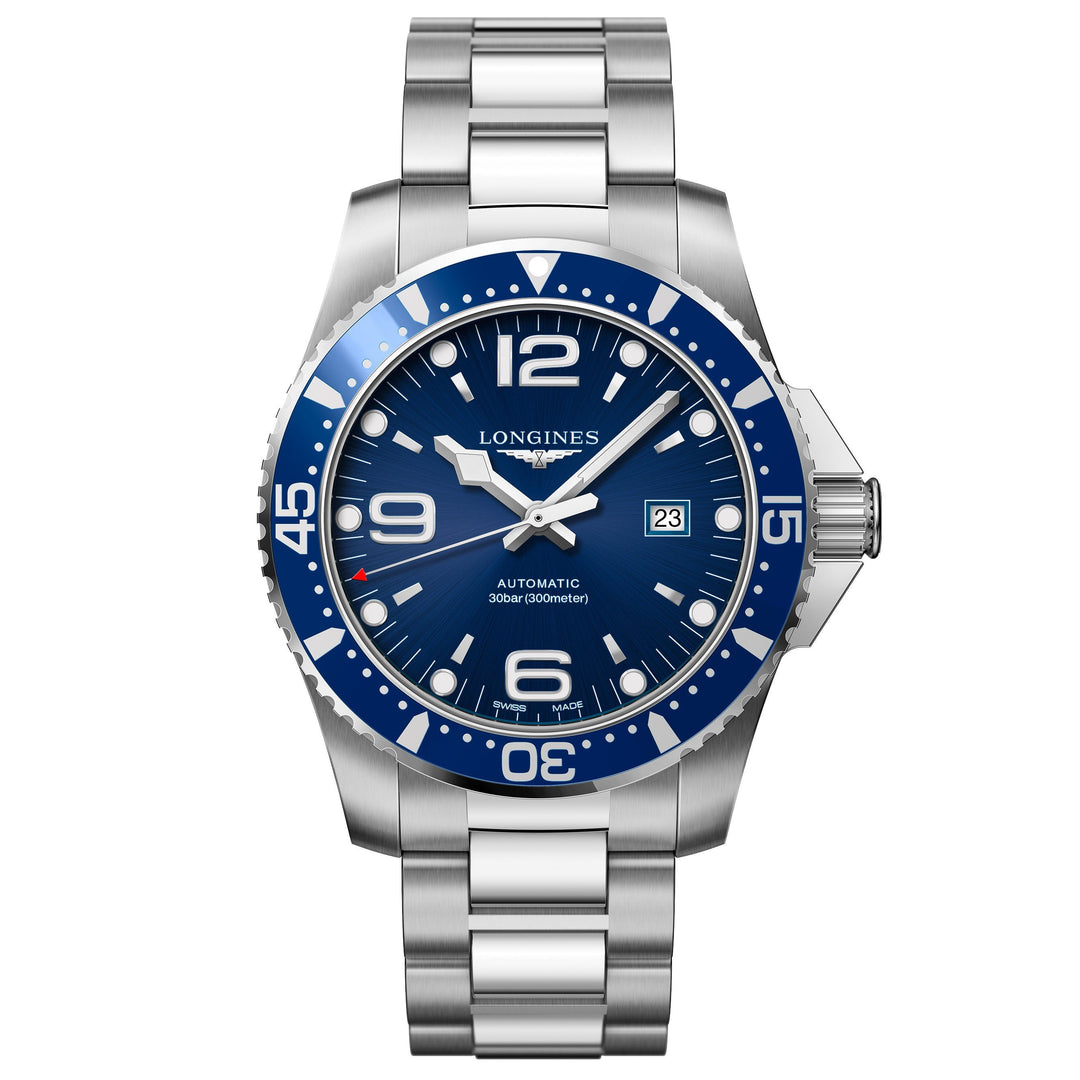 Longines férfi karóra HydroConquest kék 44 mm-es automata acél L3.841.4.96.6 - Gioielleria Capodagli