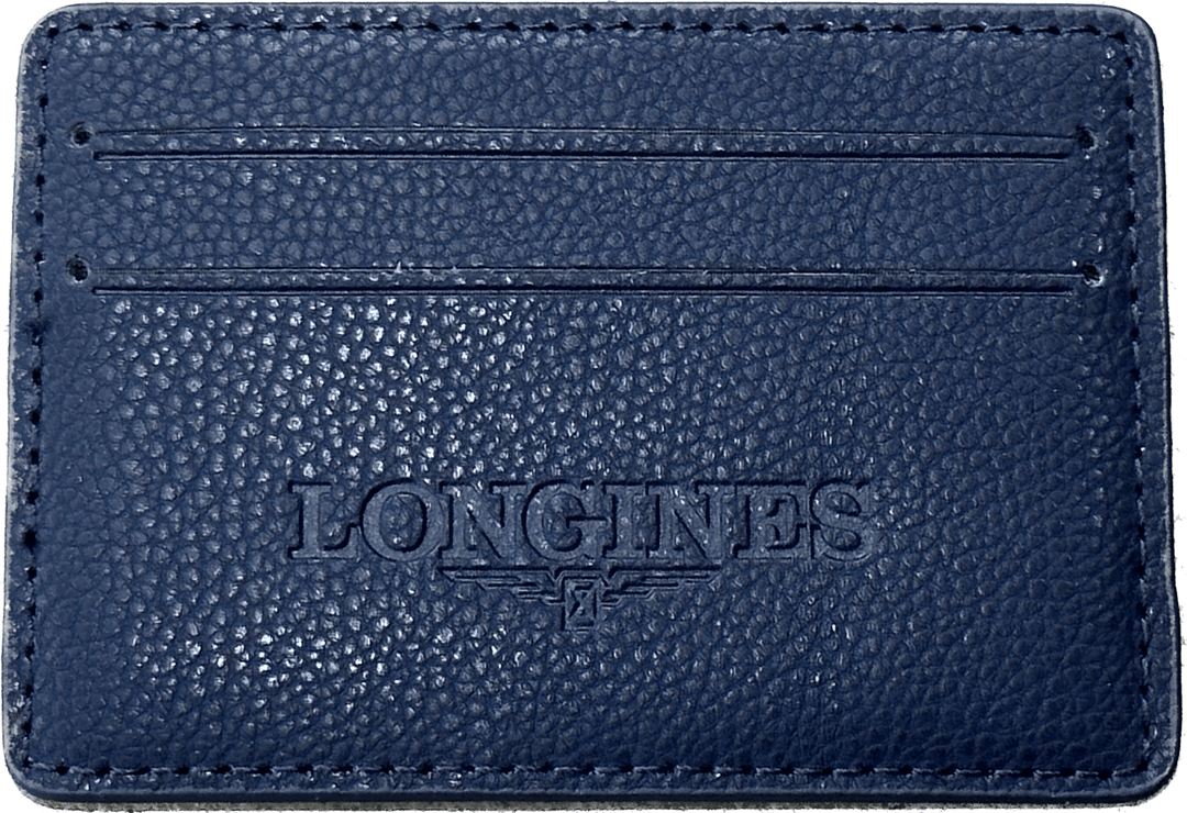 Longines porta carte di credito 4 scomparti pelle nappa blu LONG-01-CC - Capodagli 1937