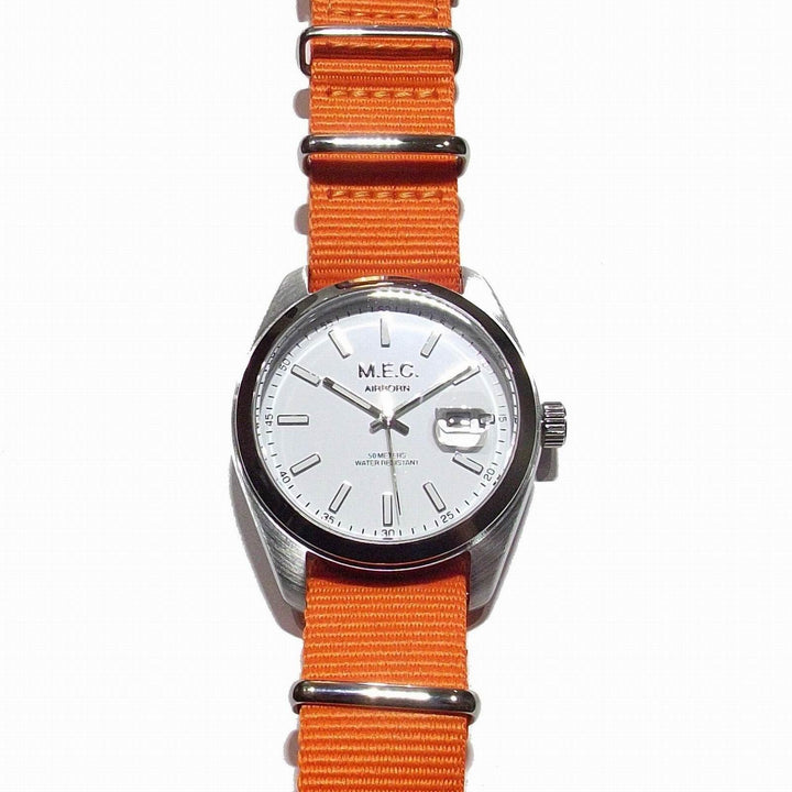 M.E.C. ceas militar barbat quartz curea nato AIRBORN WHITE (39B) - Capodagli Jewelry