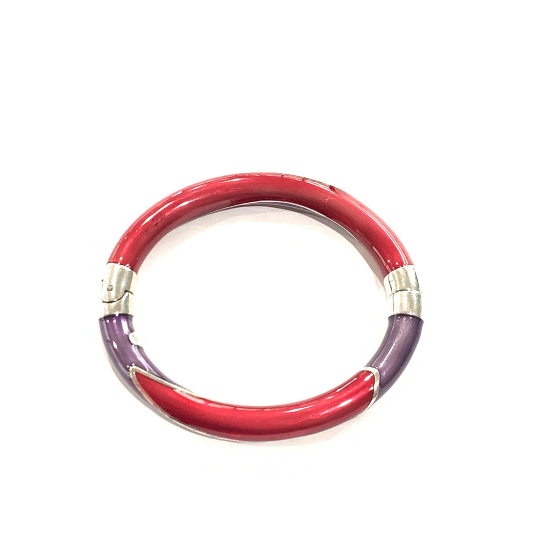 Bracelet manchette Menegatti argent 925 émaillé BR-ARG-0006 - Capodagli 1937