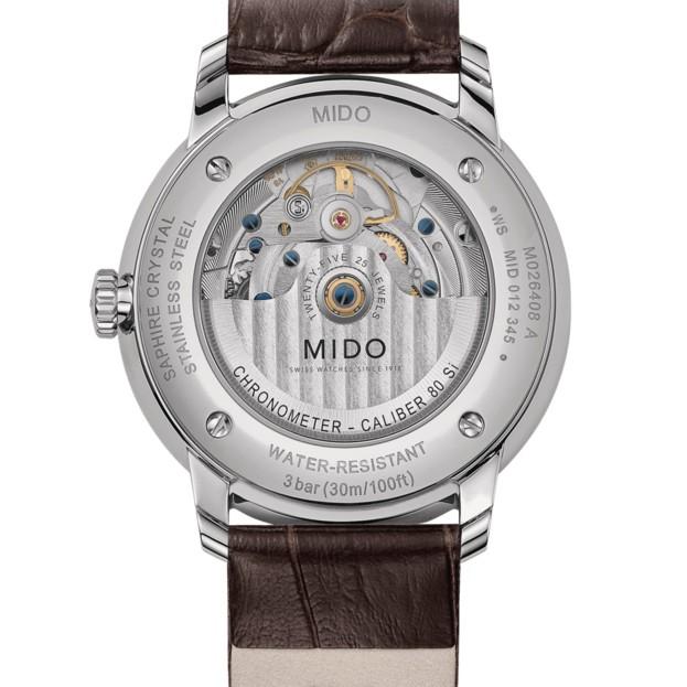 Mido ρολόι Baroncelli Chronometer Caliber 80 silicon automatic M027.408.16.061.00 - Gioielleria Capodagli