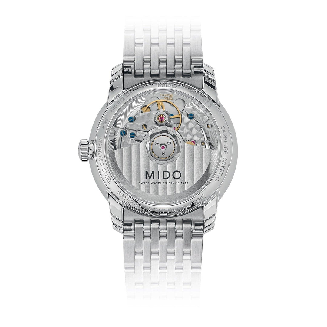 Mido-Uhr Baroncelli Heritage Lady 33 mm weißer Automatikstahl M027.207.11.016.00 – Capodagli 1937